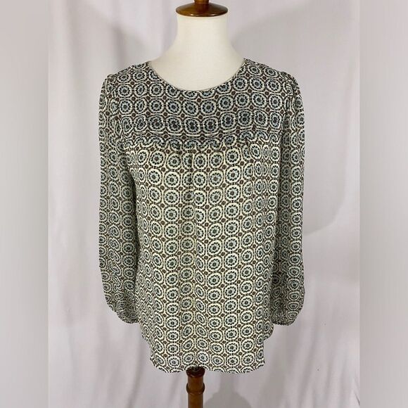 NWT LOFT Round Neck Long Sleeve Top - Picture 1 of 9